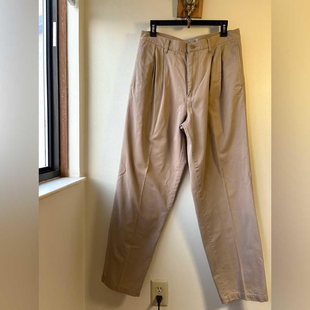 VTG Structure Men’s Pleated Basic Twill Pant Size W33 L32